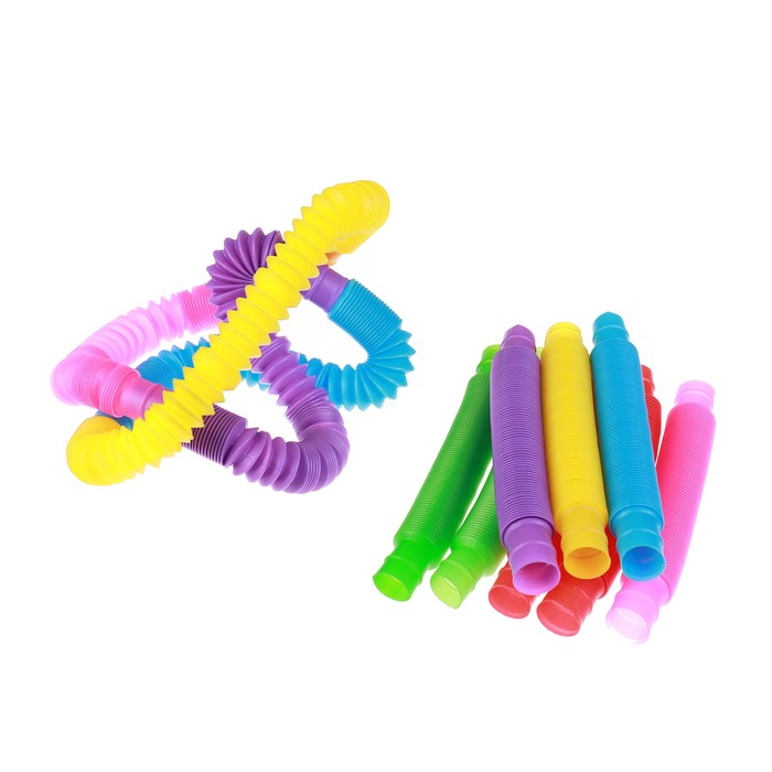 

Игрушка антистресс Pop Tubes, набор 12 шт., цвета МИКС, Разноцветный