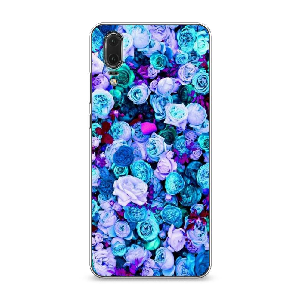 

Чехол на Huawei P20 "Цветочный ковер", Фиолетовый, 64350-2