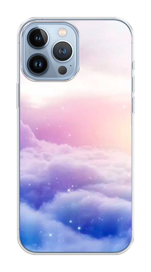 

Чехол на Apple iPhone 13 Pro Max "Небеса", Голубой;белый;розовый, 14450-1