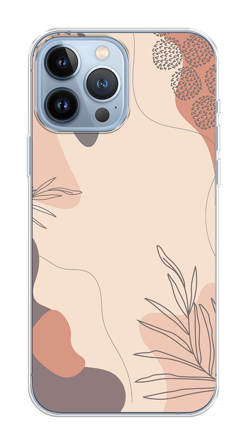 

Чехол на Apple iPhone 13 Pro Max "Нюдовые тона", Коричневый;серый, 14450-1