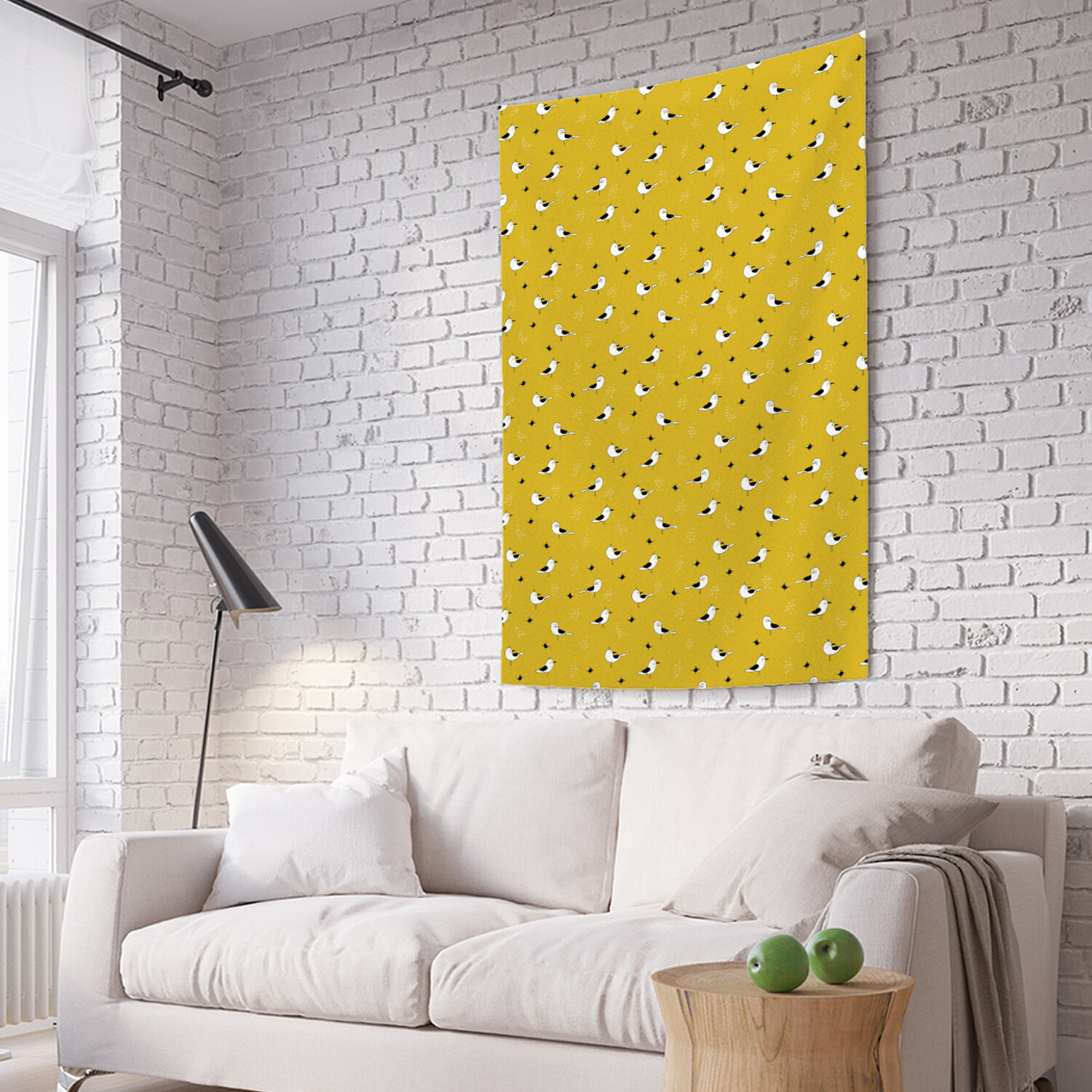 

Вертикальное фотопанно на стену JoyArty Птичка на песке 150x200 см, Птичка на песке
