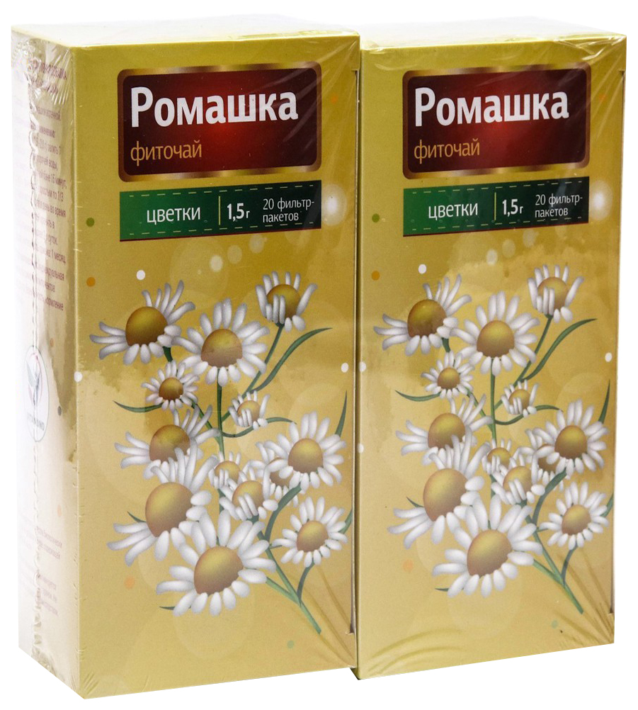 Фиточай Ромашка Vitamuno, 20 фильтр-пакетов по 1.5 г, 2 шт. в наборе