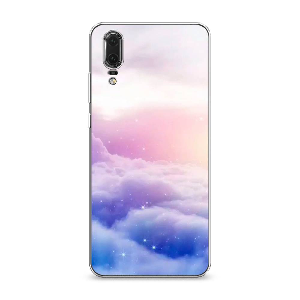 

Чехол на Huawei P20 "Небеса", Голубой;белый;розовый, 64350-2