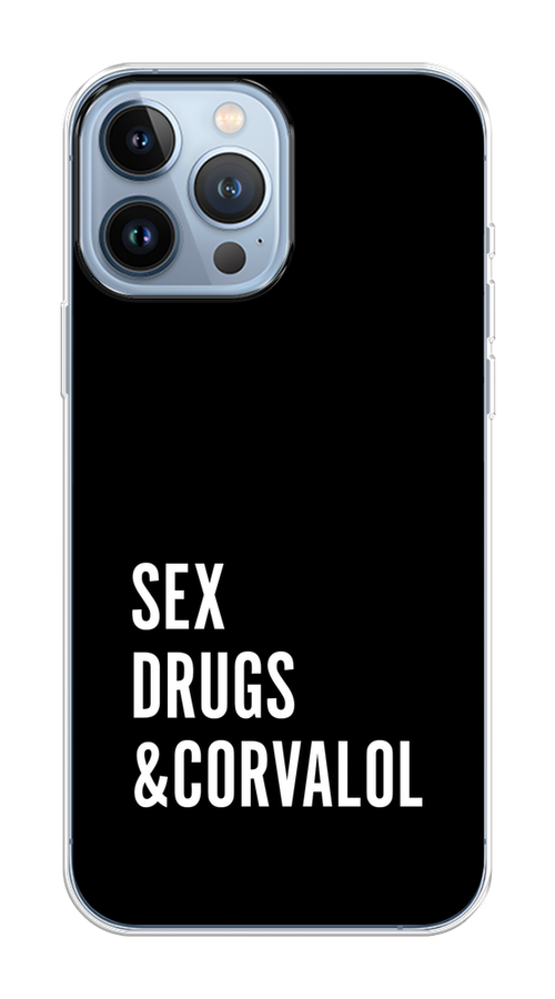 

Чехол на Apple iPhone 13 Pro Max "Corvalol", Черный;серый;белый, 14450-1