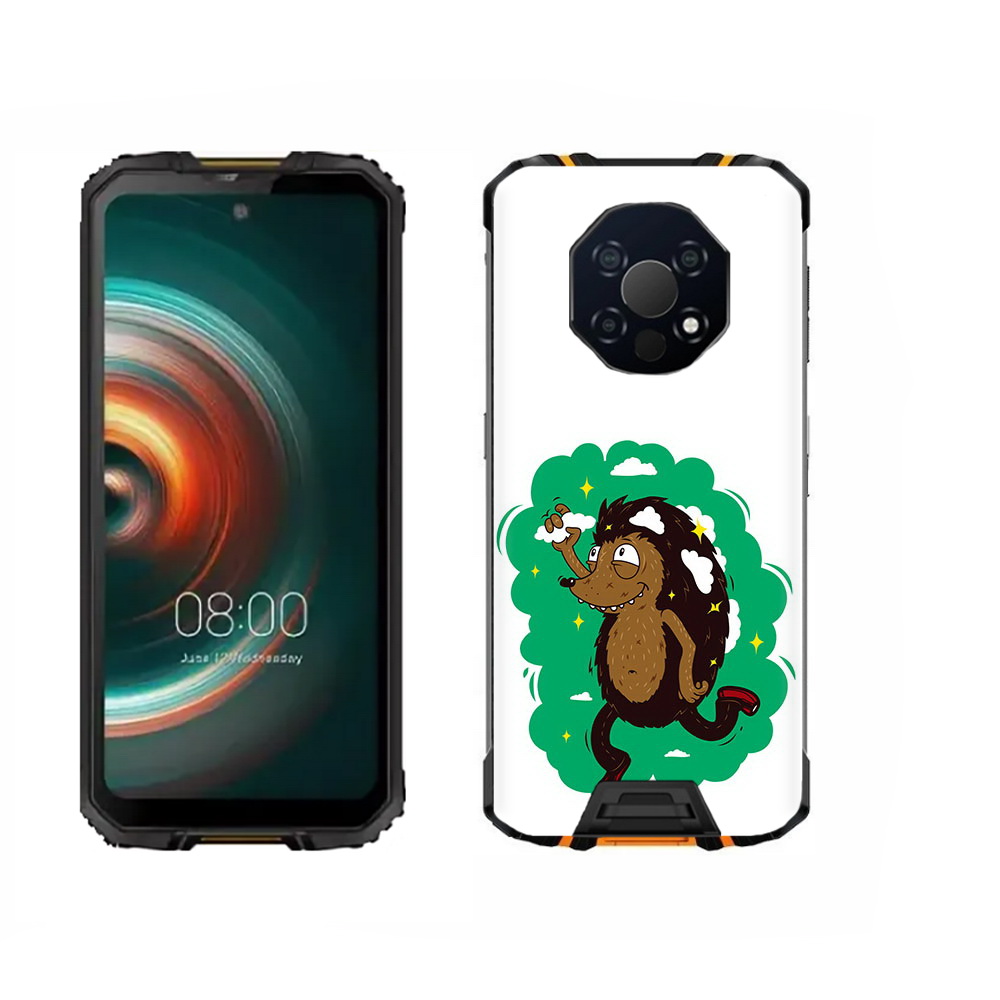 

Чехол MyPads Tocco для Oukitel WP13 Ежик в облаках, Прозрачный, Tocco
