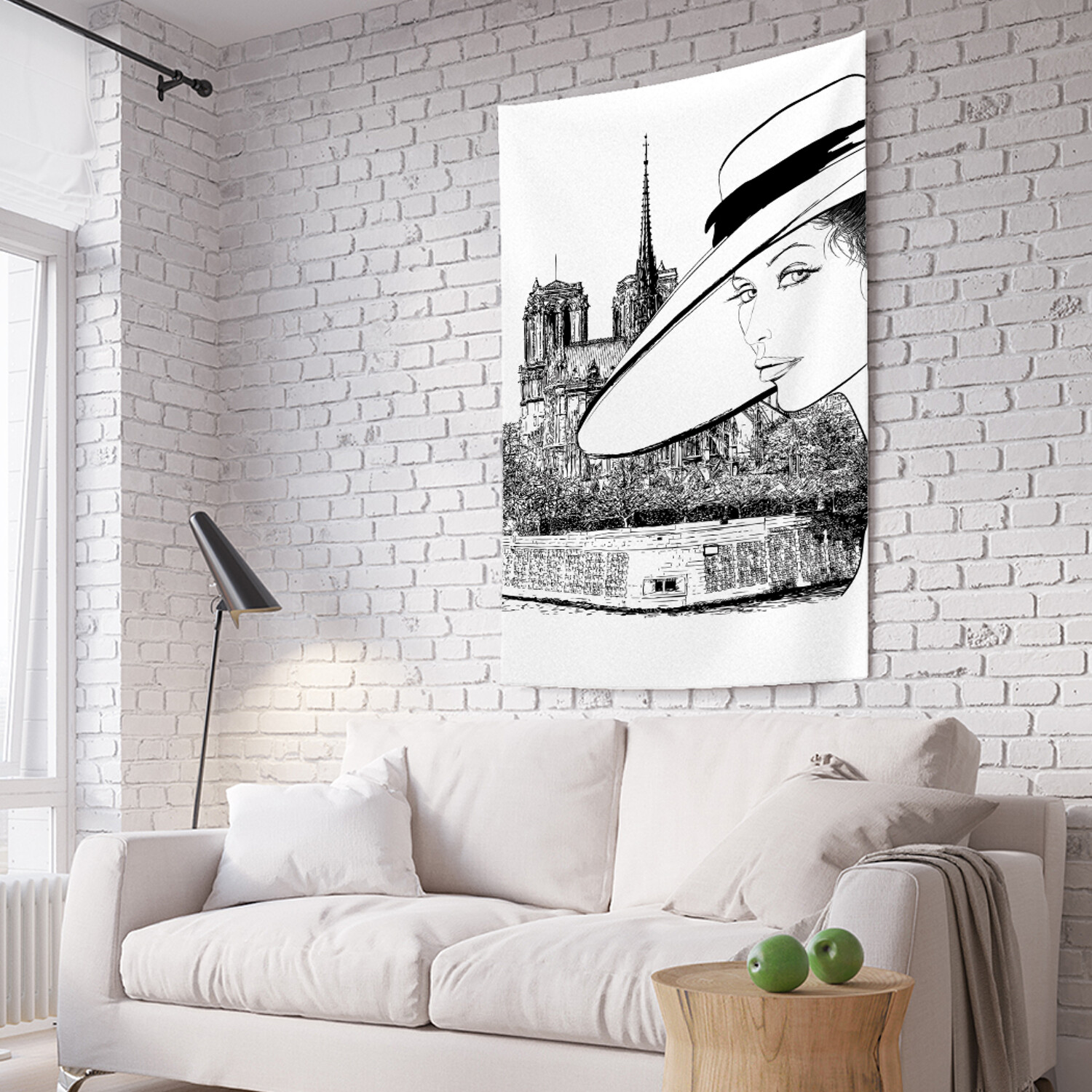

Вертикальное фотопанно на стену JoyArty Девушка в шляпе 150x200 см, Девушка в шляпе