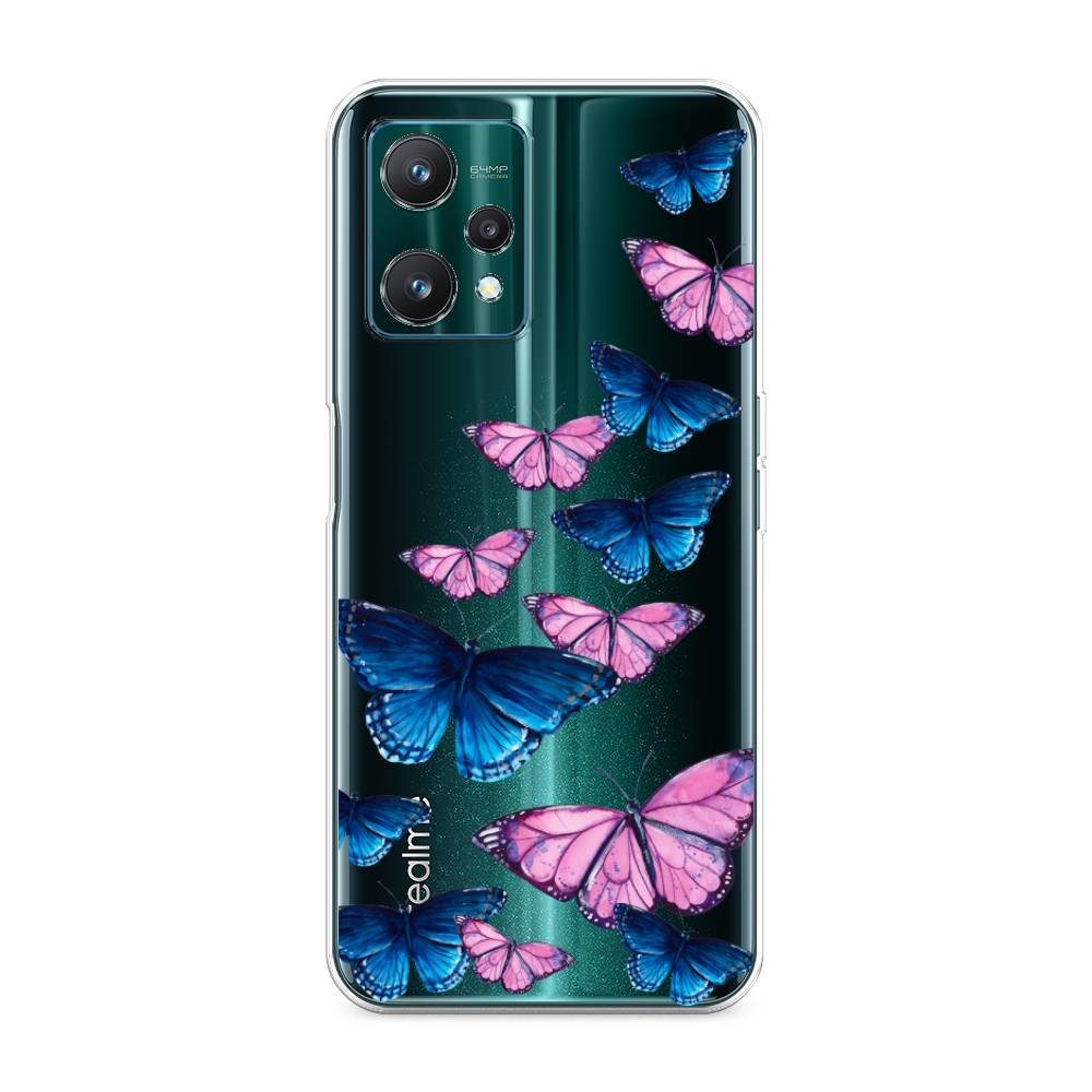 фото Силиконовый чехол "полет бабочек" на realme 9 pro awog