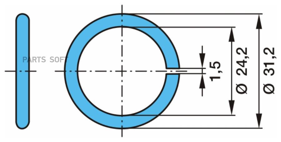 

03.310.70.15.0_кольцо стопорное ! ролика 24x31x3.5 \BPW