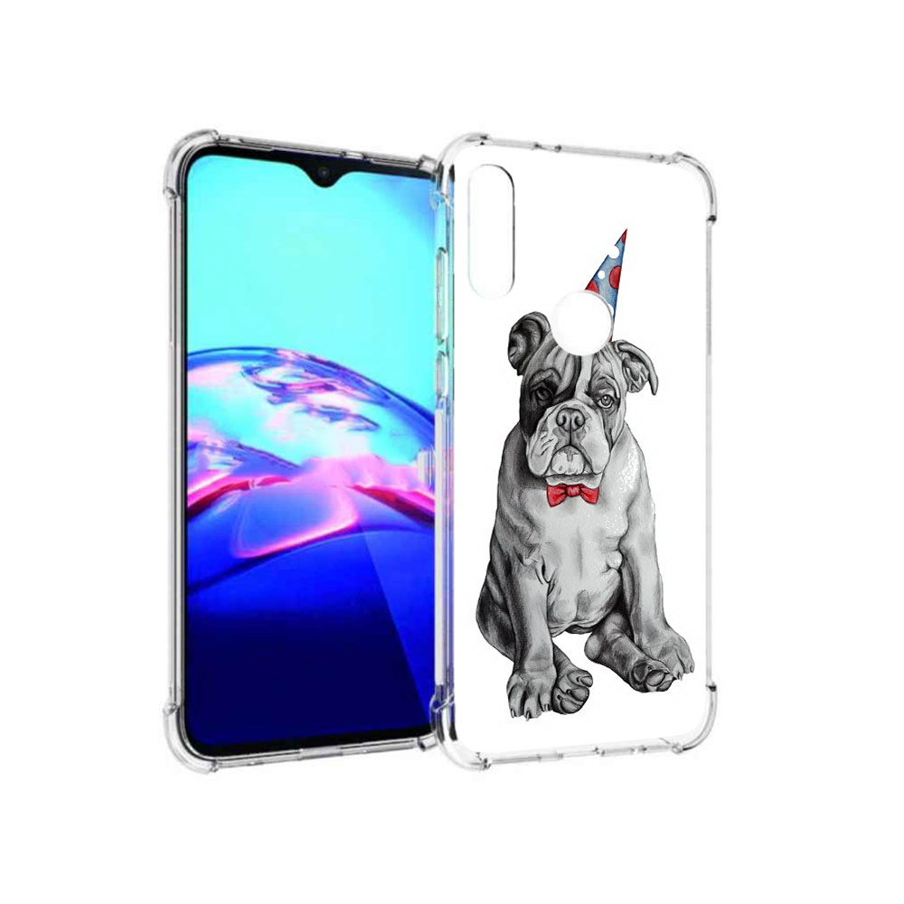 

Чехол MyPads Tocco для Motorola Moto E праздничный щенок (PT227064.345.554), Прозрачный, Tocco