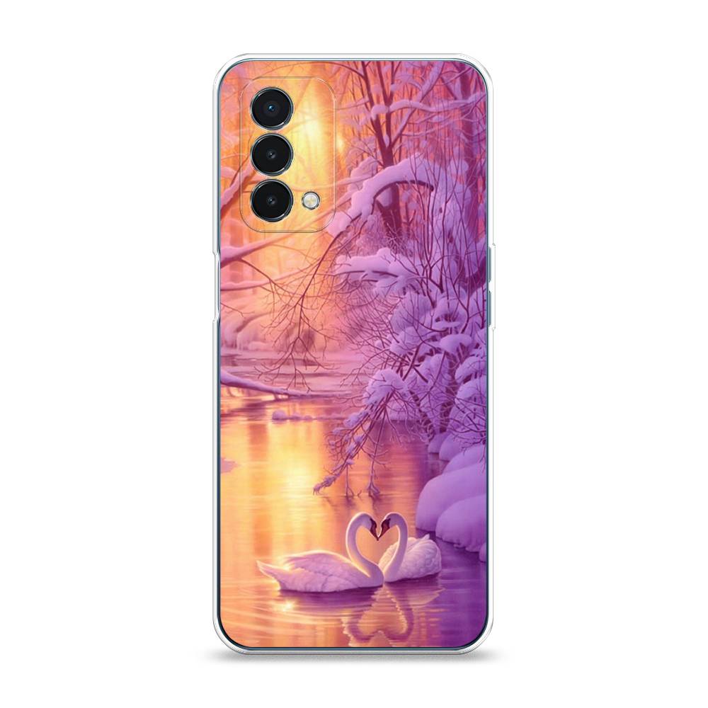 

Чехол на OnePlus Nord N200 5G "Зима 1", Фиолетовый;желтый, 152250-2