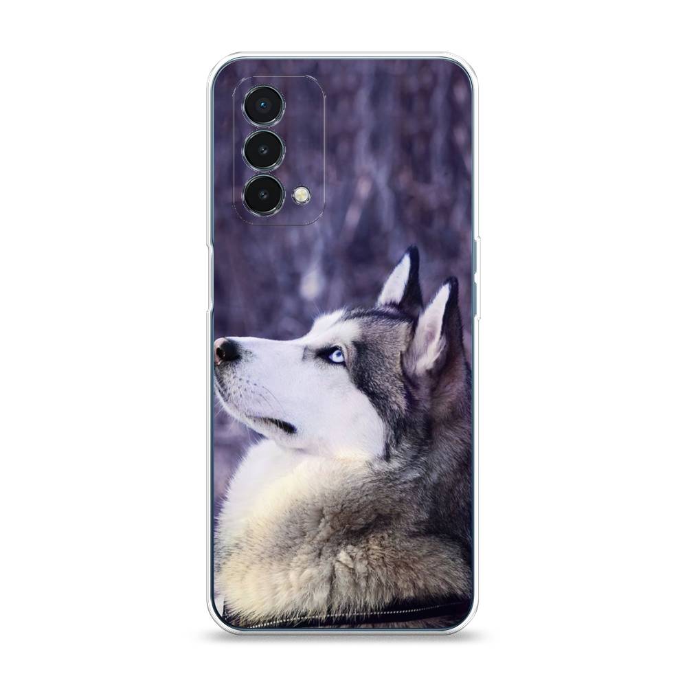 

Чехол на OnePlus Nord N200 5G "Хаски 1", Фиолетовый;белый, 152250-1
