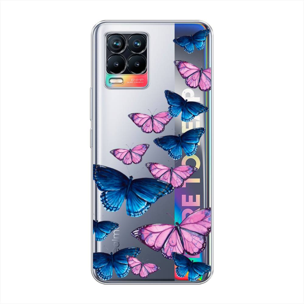 

Чехол Awog на Realme 8/8 Pro "Полет бабочек", Разноцветный, 255450-2