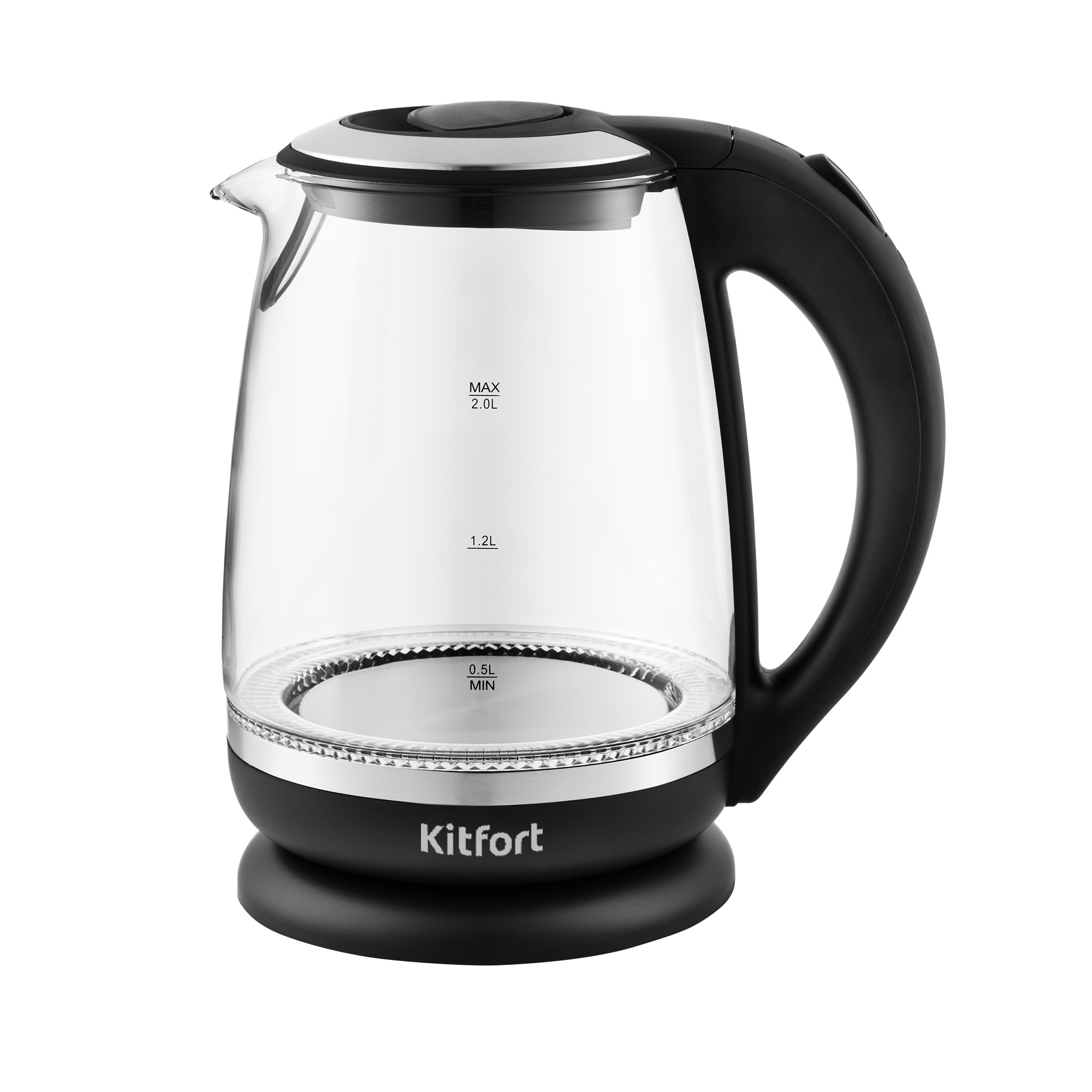 Чайник электрический Kitfort KT-655 2 л черный термометр для кофе чайный термометр с длинным зондом для жидкости