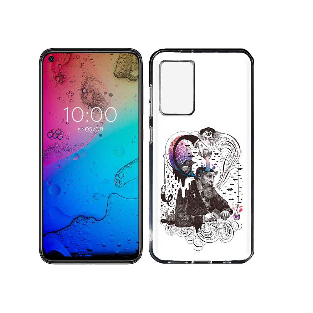 

Чехол MyPads Tocco для BQ Aurora абстракция думающий мужчина, Прозрачный, Tocco