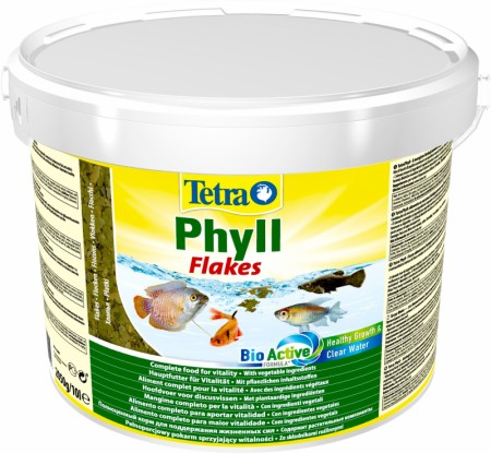 фото Корм для травоядных рыб tetra phyll sachet, хлопья, 10 л