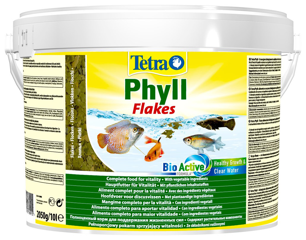 

Корм для травоядных рыб Tetra Phyll Sachet, хлопья, 10 л