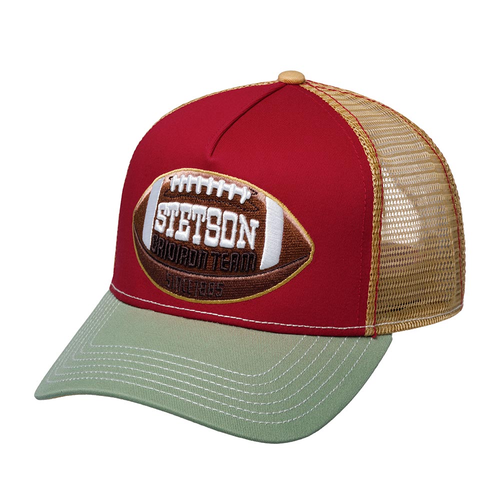 

Бейсболка унисекс Stetson 7751178 TRUCKER CAP COLLEGE FOOTBALL оливковая/красная, Разноцветный, 7751178 TRUCKER CAP COLLEGE FOOTBALL