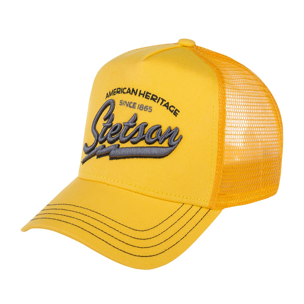 

Бейсболка унисекс Stetson 7751171 TRUCKER CAP AMERICAN HERITAGE CLASSIC желтая, Желтый, 7751171 TRUCKER CAP AMERICAN HERITAGE CLASSIC