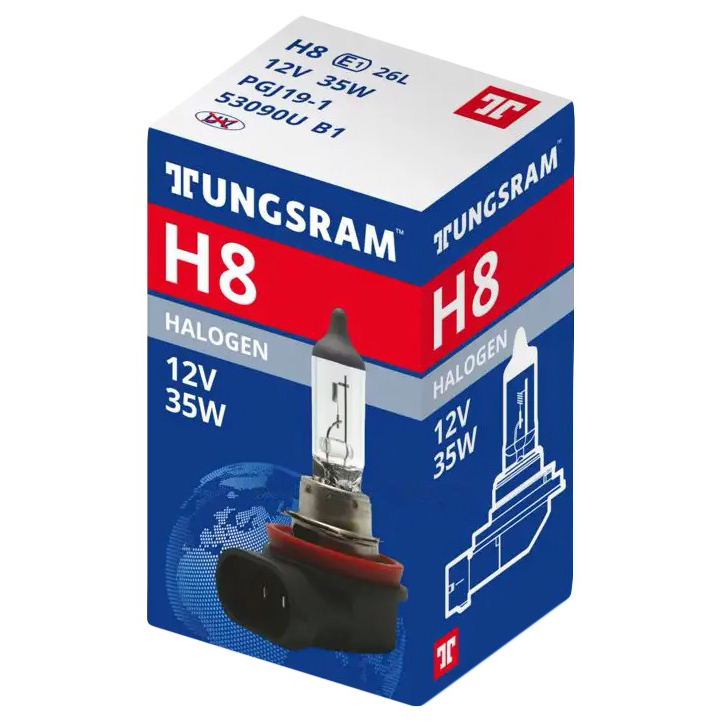 Лампа Tungsram H8 12V 35W PGJ19-1 53090U (GE 92563)