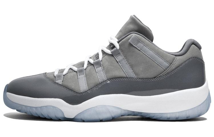 

Кроссовки унисекс Jordan Air Jordan 11 retro low cool grey серые 42 EU, Серый, Air Jordan 11 retro low cool grey