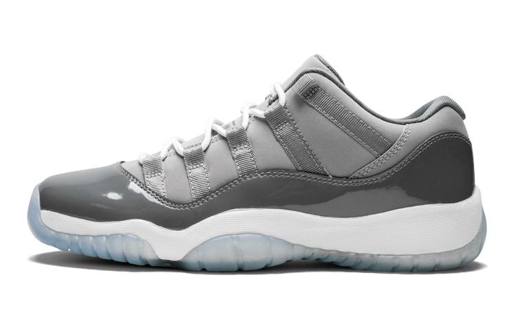 

Кроссовки унисекс Jordan Air Jordan 11 Retro Low Cool Grey GS серые 38.5 EU, Серый, Air Jordan 11 Retro Low Cool Grey GS