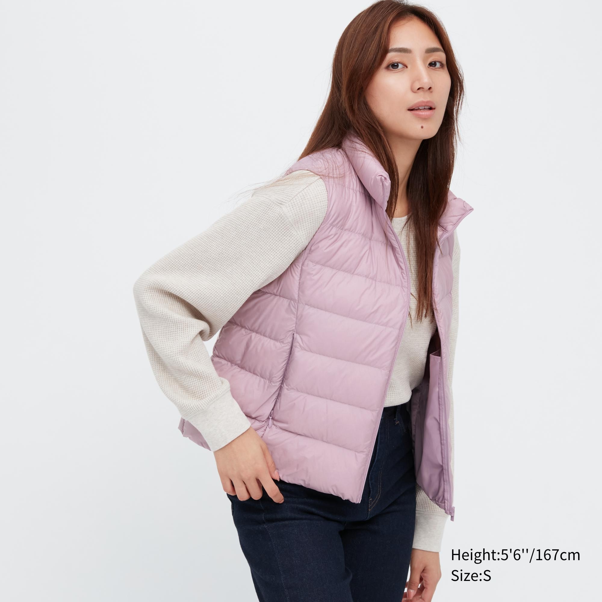 Утепленный жилет женский UNIQLO 450312COL11 розовый 2XL (доставка из-за рубежа)