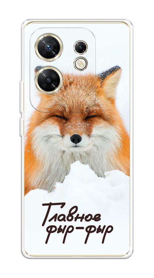 

Чехол на Infinix Zero 30 4G "Снежный фыр-фыр", Оранжевый;белый;коричневый, 3105050-1
