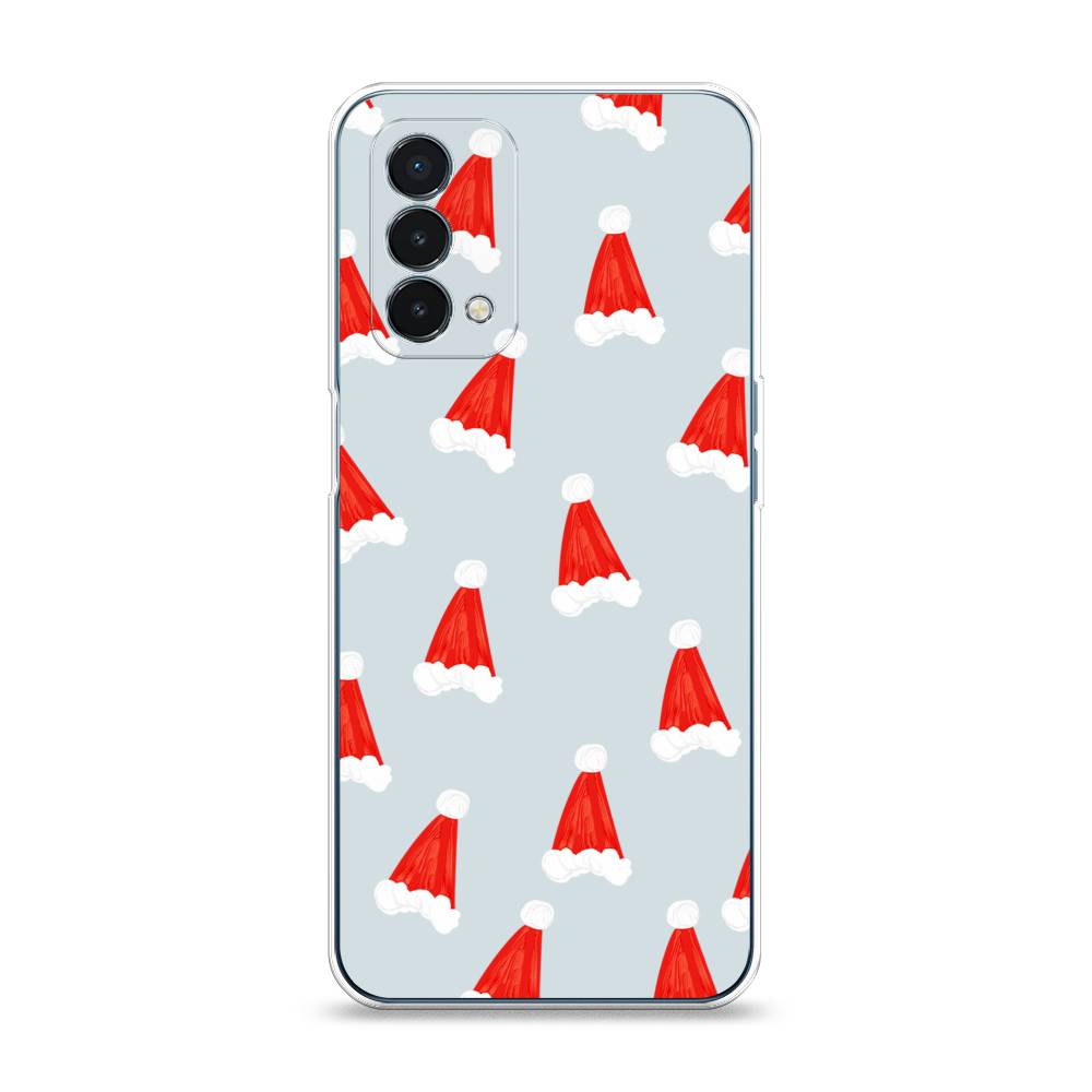 

Чехол на OnePlus Nord N200 5G "Новогодние шапочки", Белый;красный;серый, 152250-5
