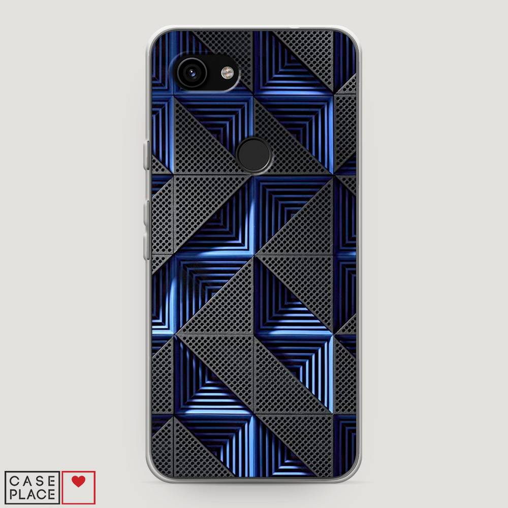 

Чехол на Google Pixel 3a "IBM", Серый;синий, 270150-3