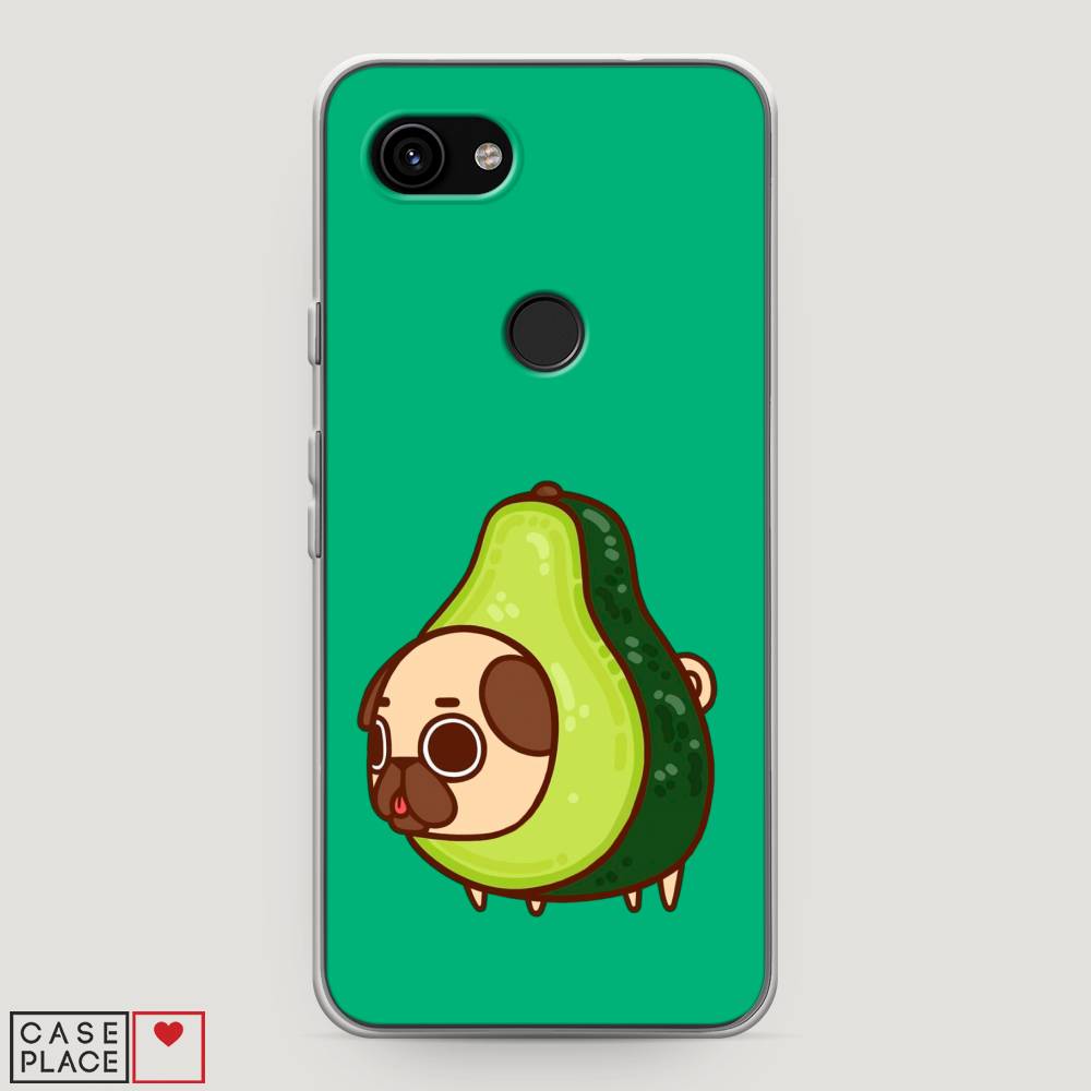 

Чехол на Google Pixel 3a "Мопс авокадик", Зеленый, 270150-1