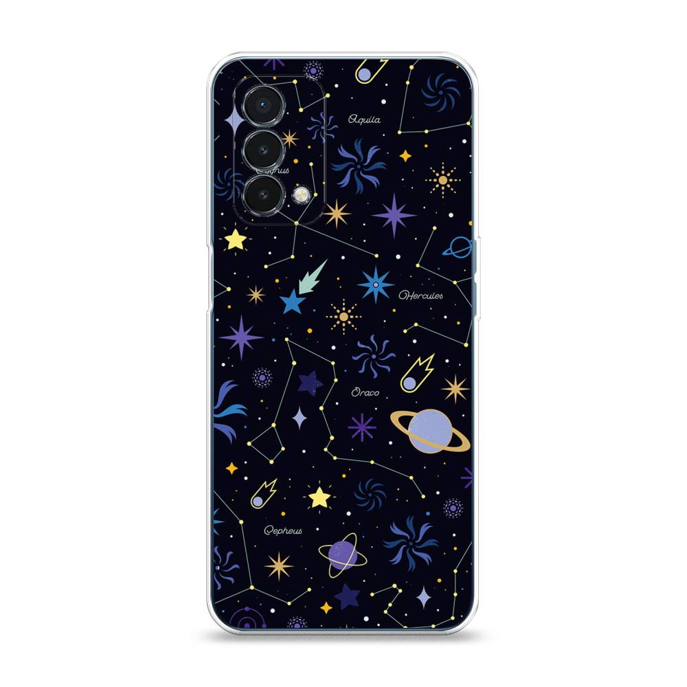 

Чехол на OnePlus Nord N200 5G "Цветной космос", Желтый, 152250-2