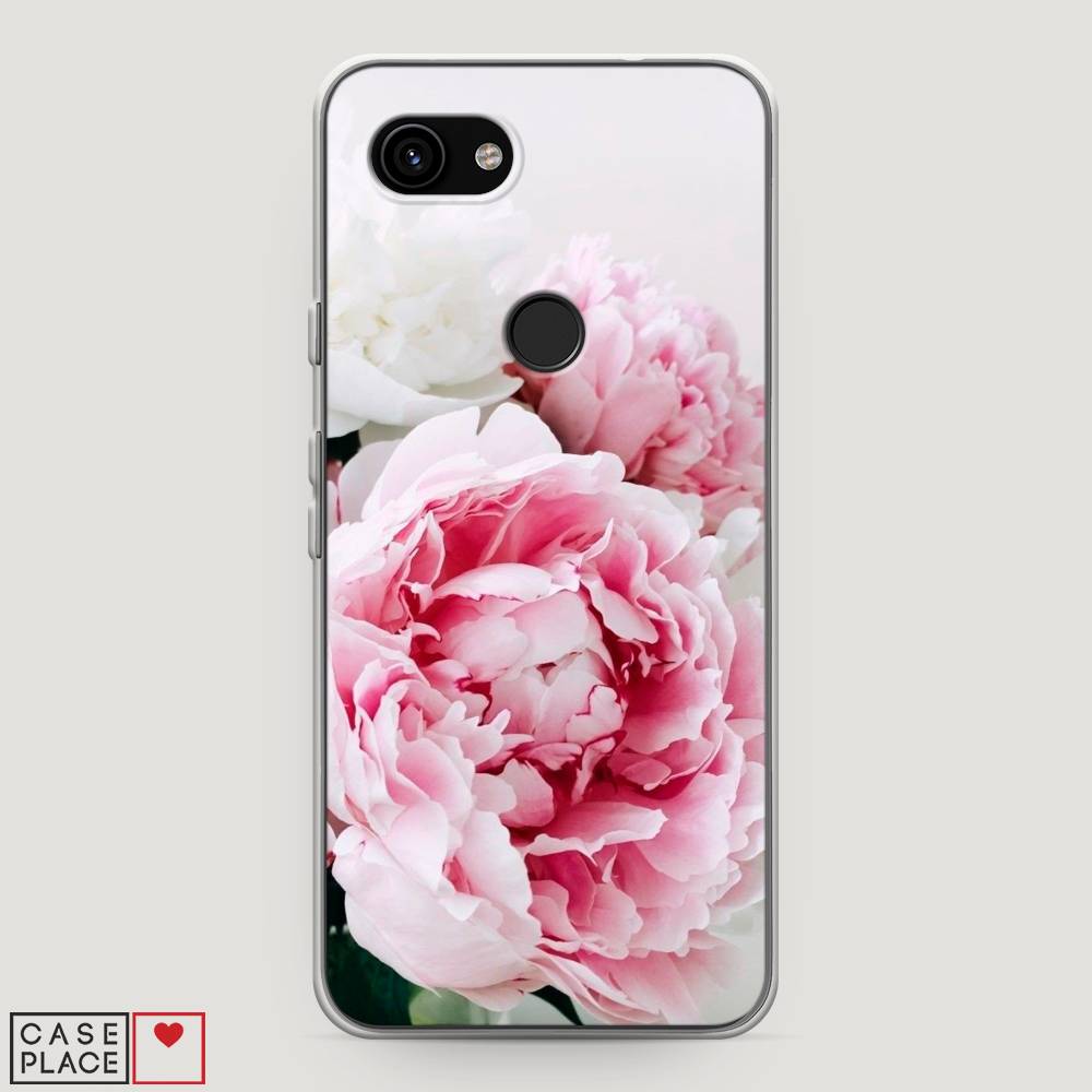 

Чехол на Google Pixel 3a "Розовые и белые пионы", Розовый;белый, 270150-2