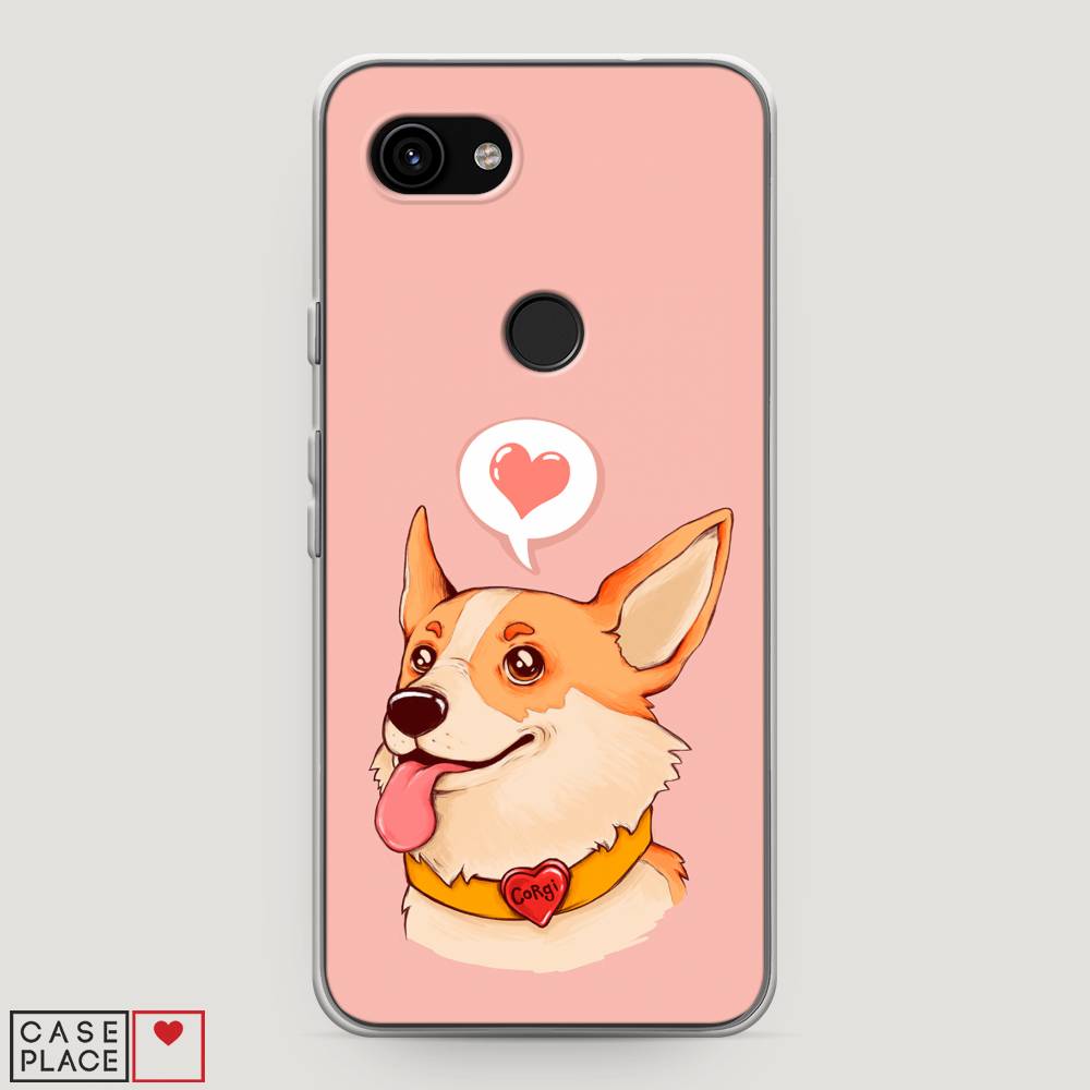 

Чехол на Google Pixel 3a "Корги язык", Розовый;коричневый, 270150-1