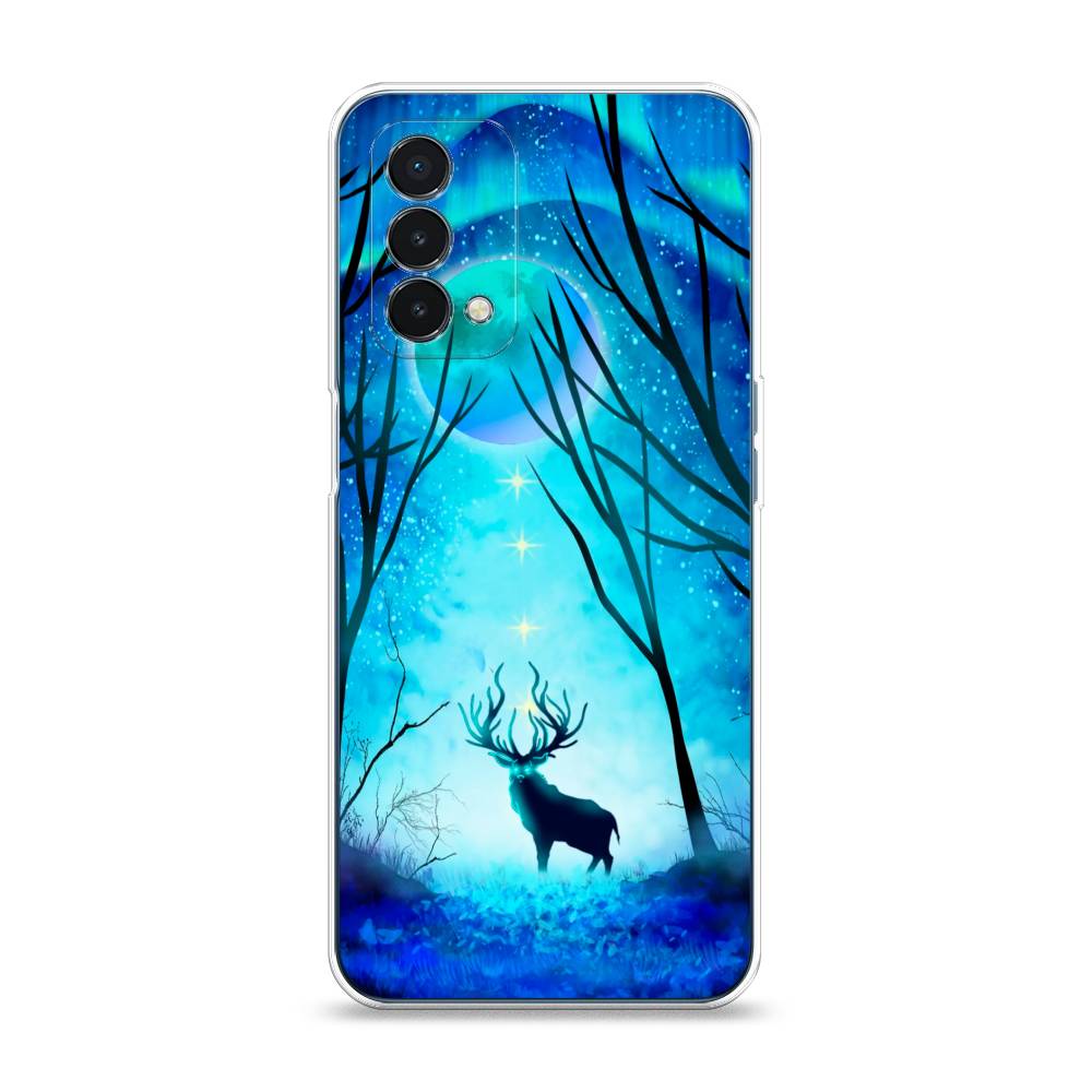 

Чехол на OnePlus Nord N200 5G "Олень северное сияние", Синий;черный;голубой, 152250-1