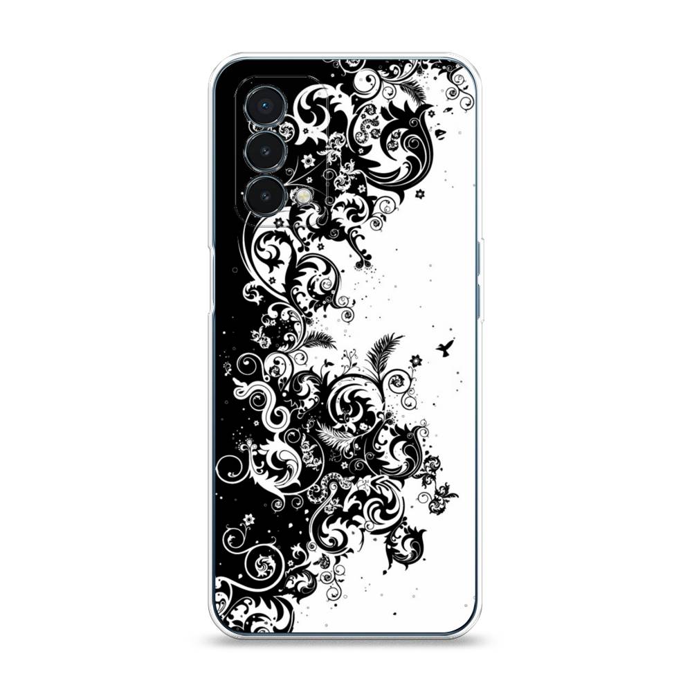 

Чехол на OnePlus Nord N200 5G "Черно белый узор", Белый;черный;серый, 152250-3