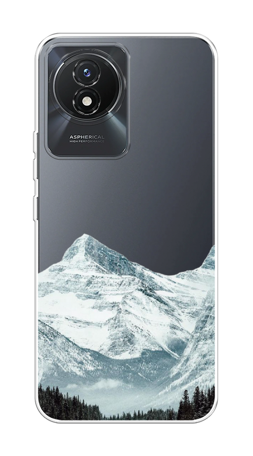 

Чехол на Vivo Y02 "Горы арт 1", Белый;зеленый, 268150-2