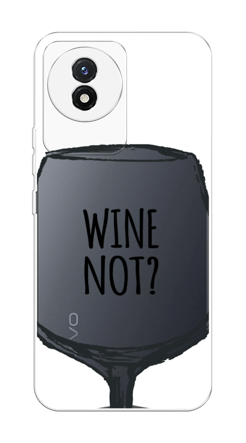 

Чехол на Vivo Y02 "Wine not white", Белый, 268150-6
