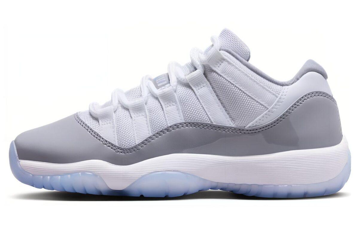 

Кроссовки унисекс Jordan Air Jordan 11 Retro Low Cement Grey GS белые 35.5 EU, Белый, Air Jordan 11 Retro Low Cement Grey GS