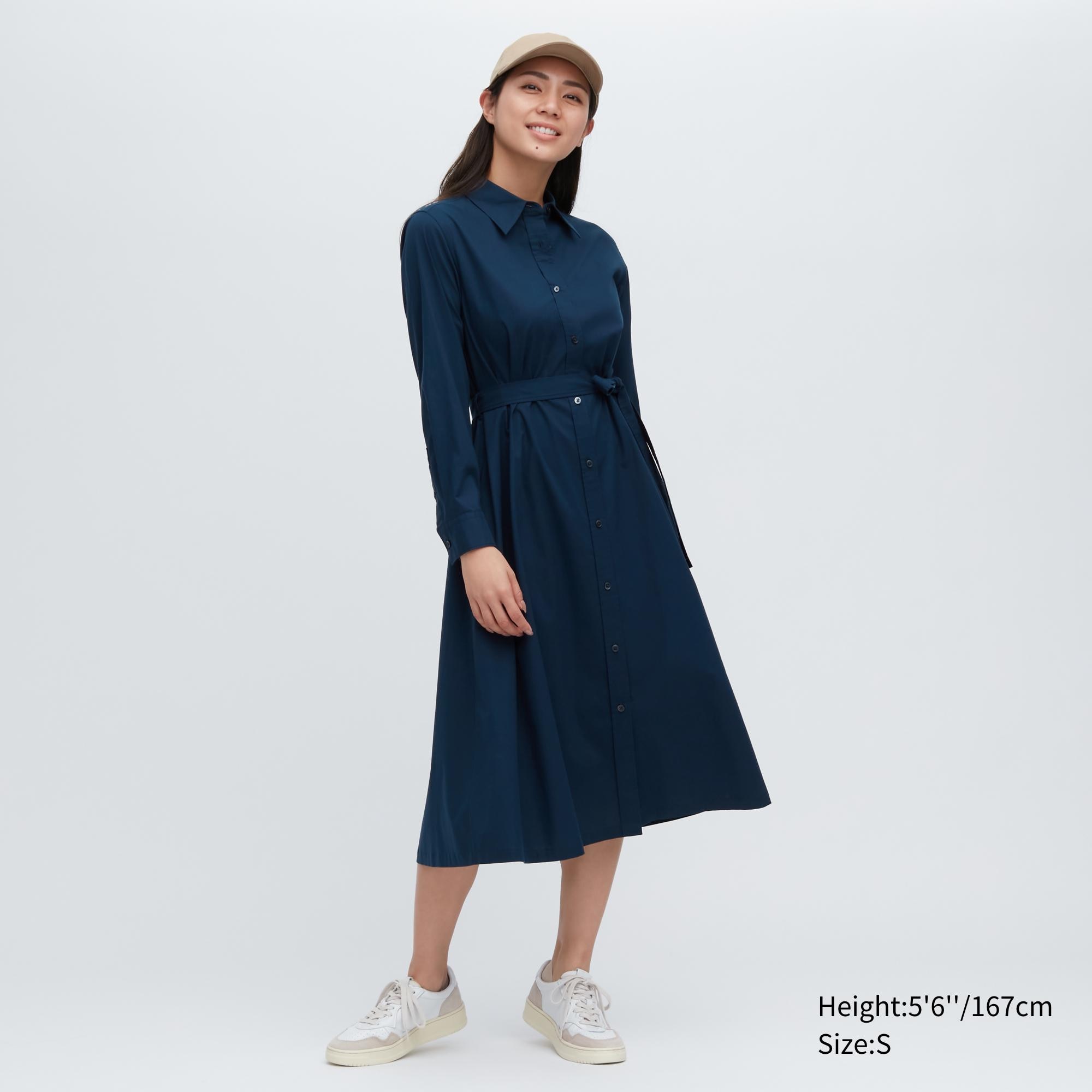 

Платье женское UNIQLO 455646COL69 синее XL (доставка из-за рубежа), Синий, 455646COL69