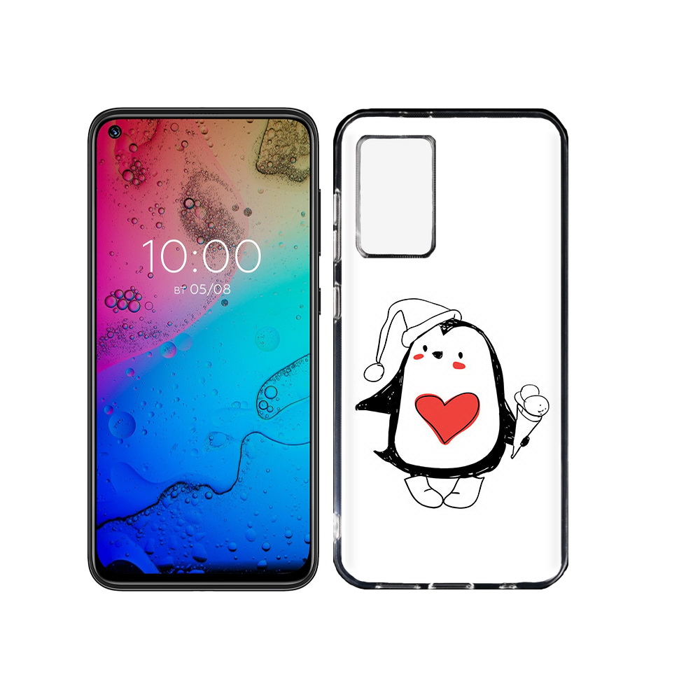 

Чехол MyPads Tocco для BQ Aurora Пингвин с мороженым, Прозрачный, Tocco