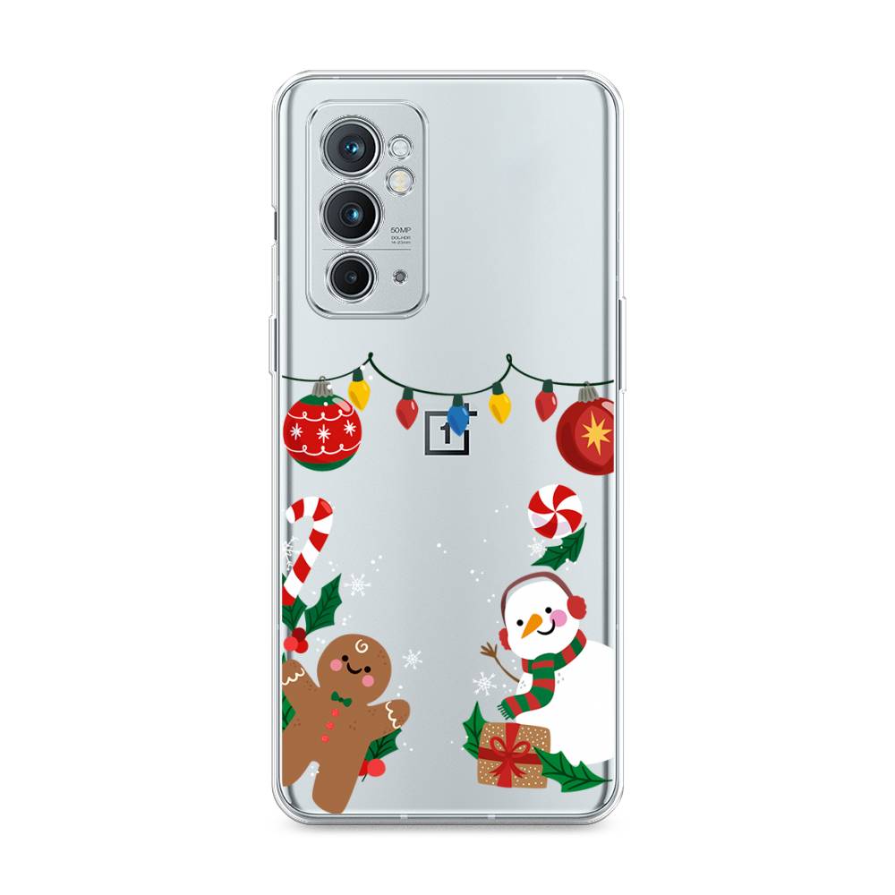 

Чехол на OnePlus 9RT "Новогоднее настроение", Коричневый;красный;зеленый, 152050-5