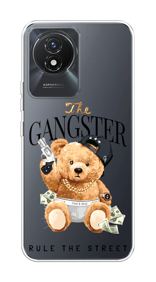 

Чехол на Vivo Y02 "The Gangster", Бежевый;серый;черный, 268150-6