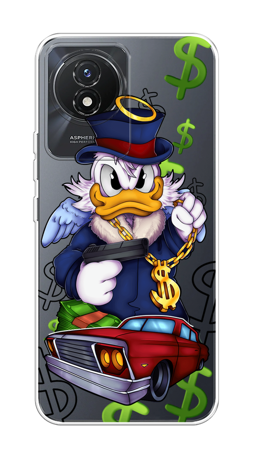 

Чехол на Vivo Y02 "Scrooge McDuck with a Gold Chain", Красный;синий;белый, 268150-6