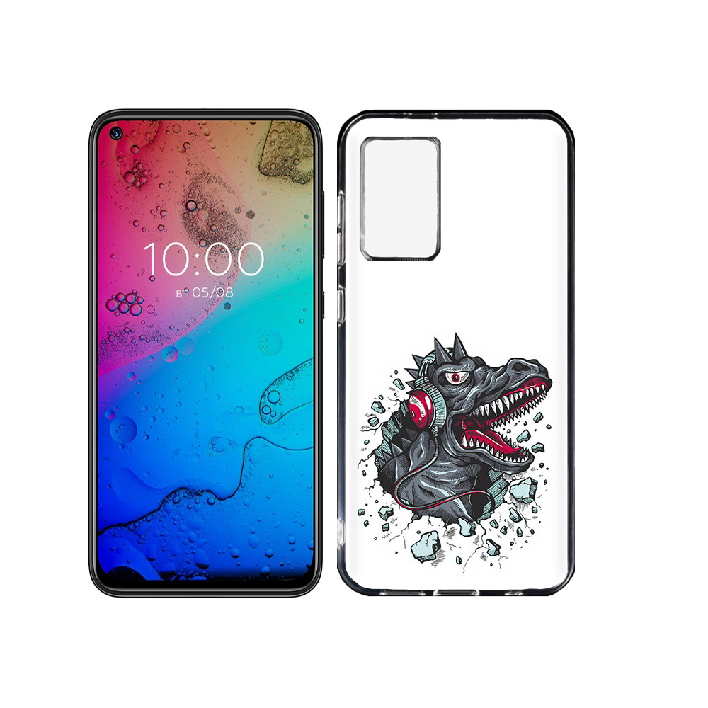 

Чехол MyPads Tocco для BQ Aurora Нарисованный динозавр в наушниках, Прозрачный, Tocco