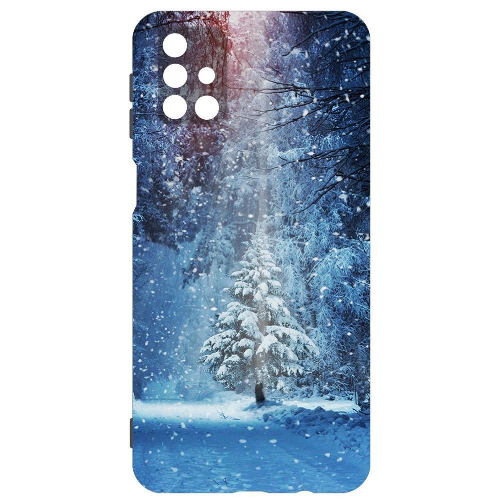 

Чехол-накладка Krutoff Софт Кейс Лесная ель для Samsung Galaxy M31s (M317) черный