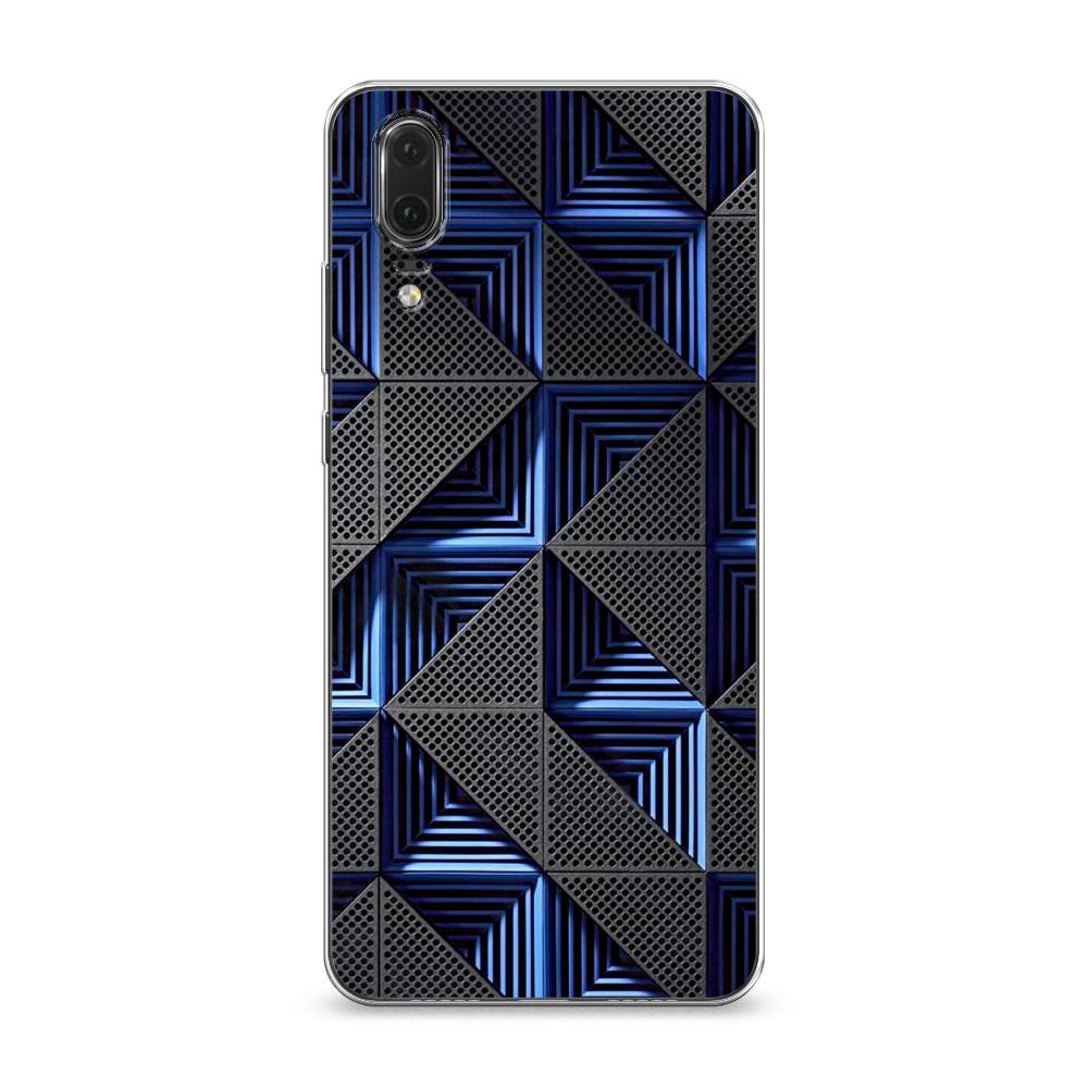 

Чехол на Huawei P20 "IBM", Серый;синий, 64350-3