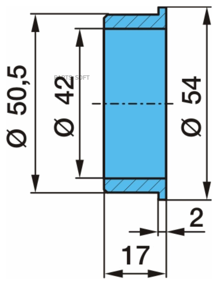 Втулка пальца рессоры 42х54/50x17 BPW BPW 0311304110