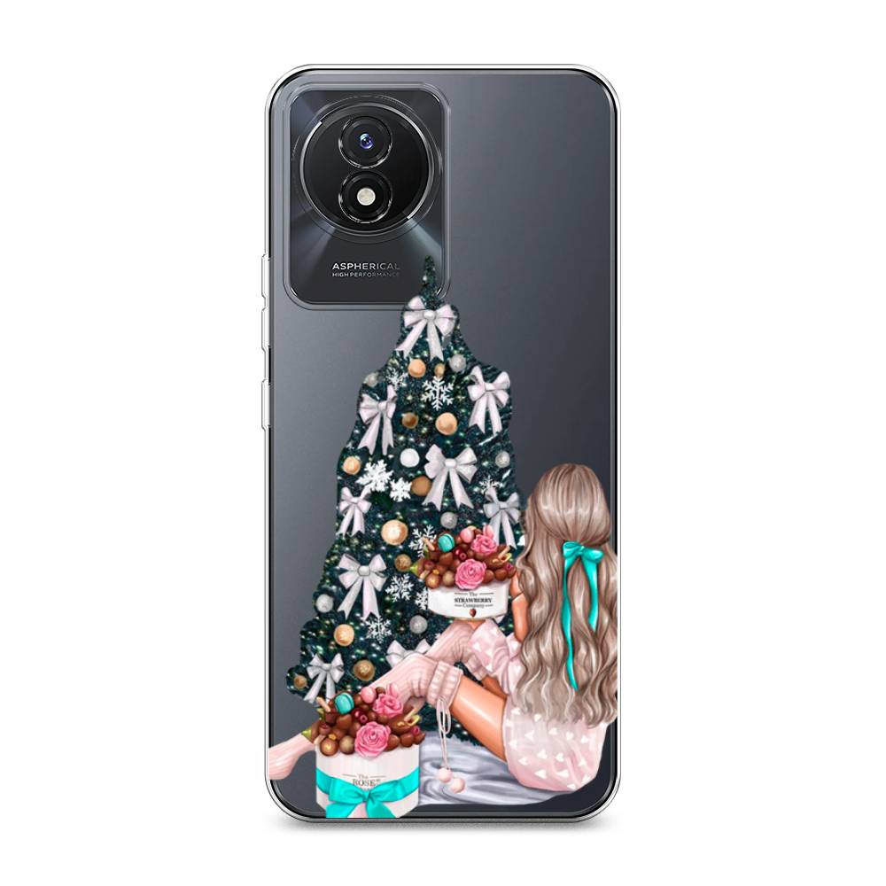 

Чехол на Vivo Y02 "New Year", Зеленый;бежевый;голубой, 268150-5