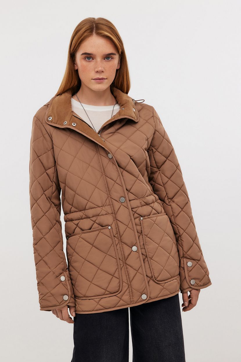 

Куртка женская Baon B0324502 бежевая 2XL, Бежевый, B0324502