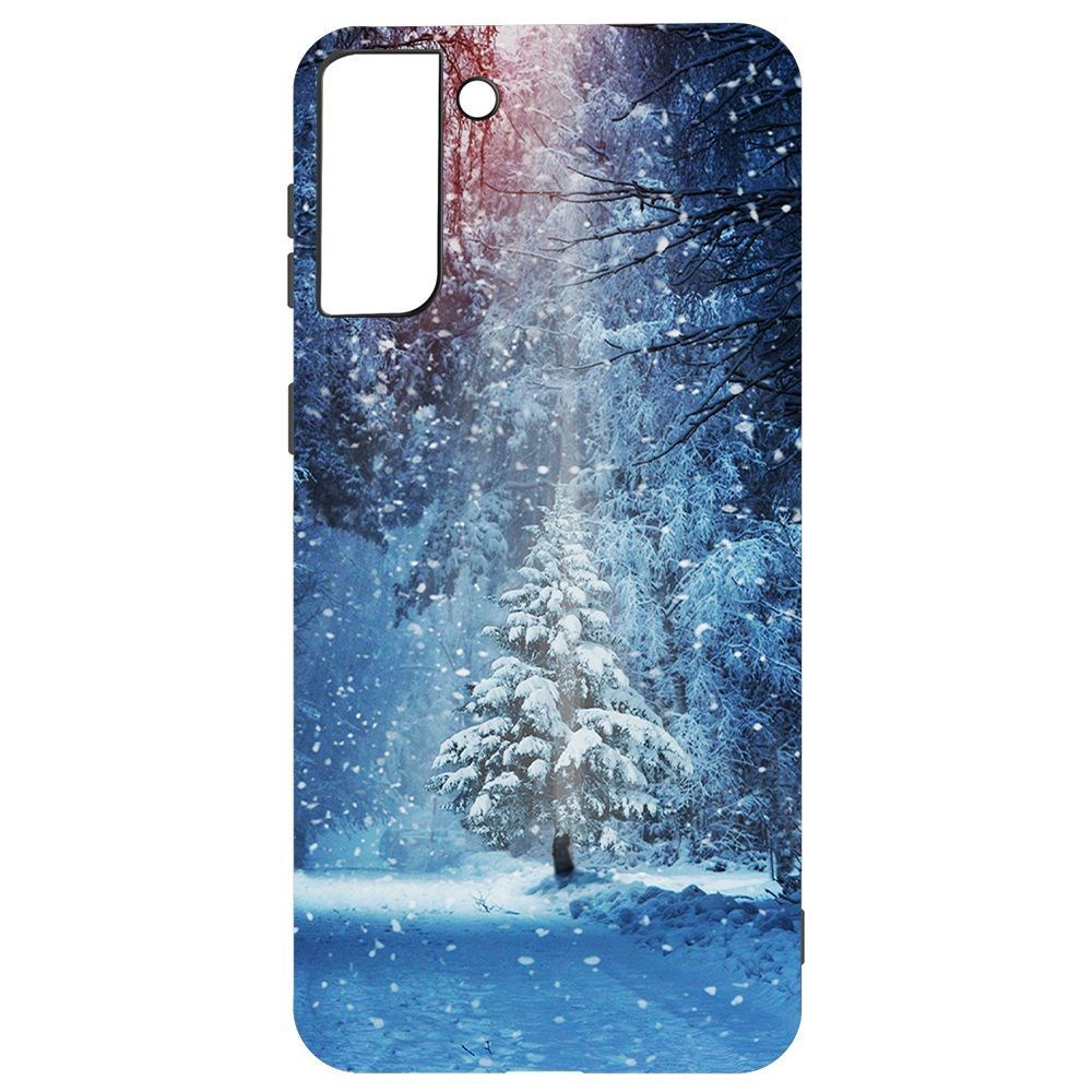 

Чехол-накладка Krutoff Софт Кейс Лесная ель для Samsung Galaxy S21+ (G996) черный